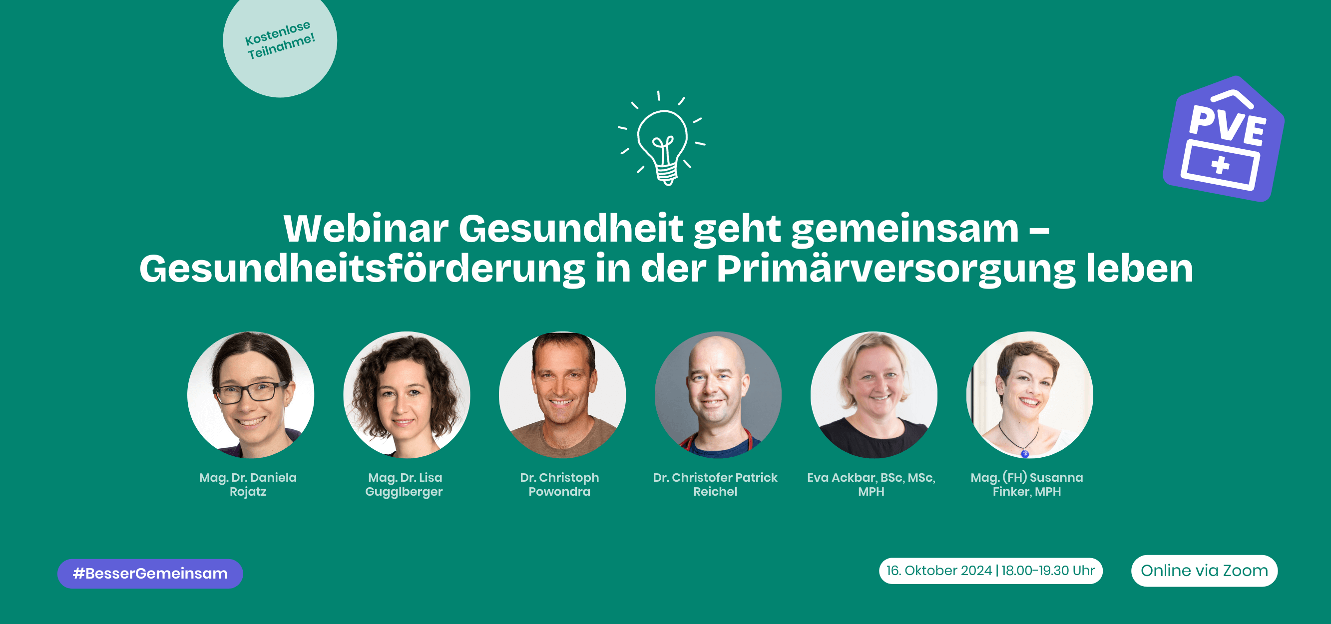 Veranstaltungstitelbild mit allen Vortragenden des GF-Webinars