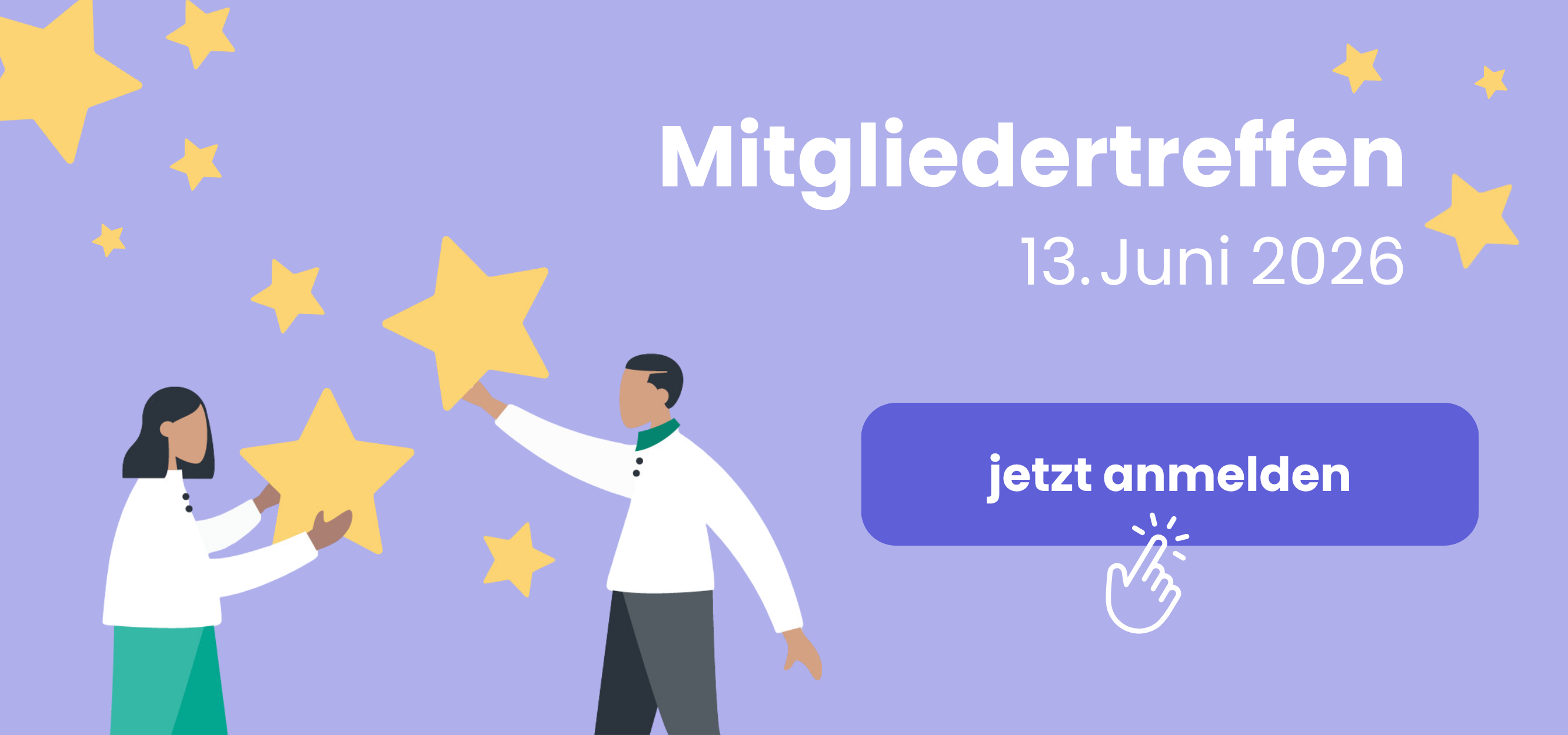 Mitgliedertreffen, 13. Juni 2026. Jetzt anmelden!